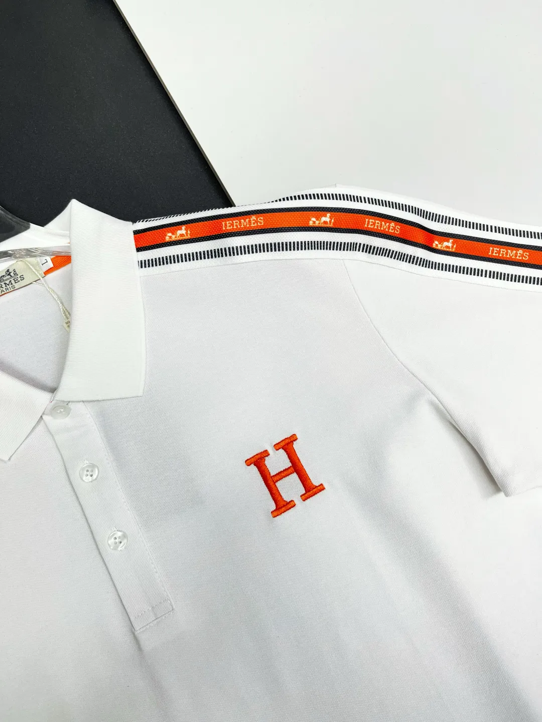 HERMES New Arrival Polo Same Style 210 ， Factory New Arrival Versatile : Black White Size：M-XXXL